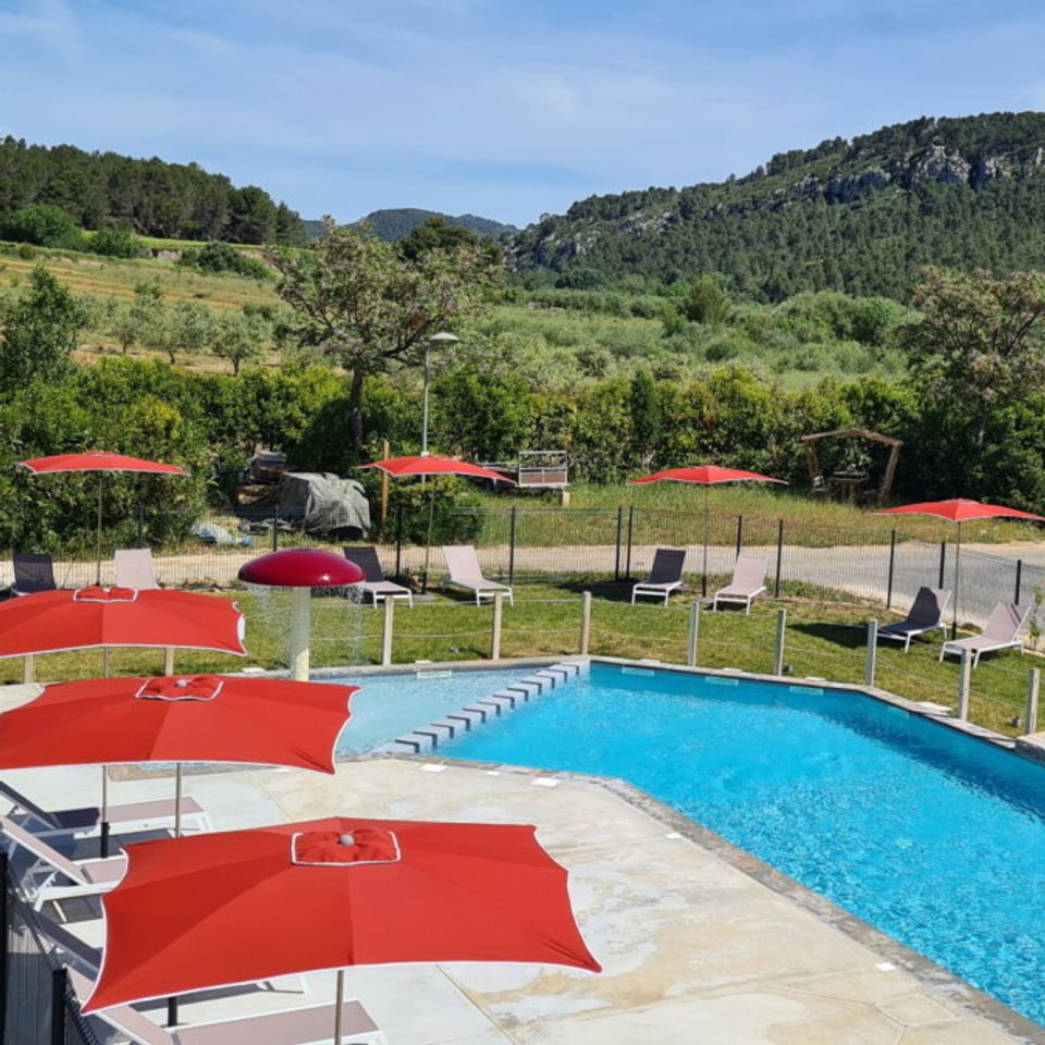 Vodatent Flower Camping de L'Olivigne in Bize Minervois | FerienparkSpecials