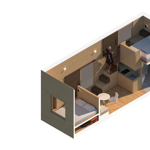 AUßERGEWÖHNLICHE UNTERKUNFT 4 Personen - Tiny Home Family