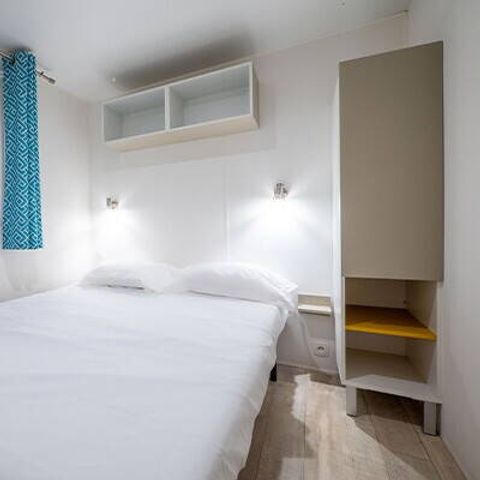 Mobilheim 6 Personen - Comfort | 3 Schlafz. | 6 Pers. | Erhöhte Terrasse | Klimaanlage