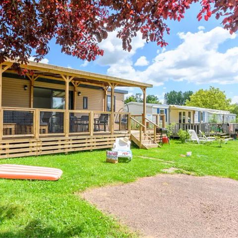 Mobilheim 6 Personen - Ultimate Plus | 3 Zi. | 6 Pers. | Lounge Terrasse | 2 Bäder | Klimaanlage | TV