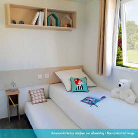 Mobilheim 4 Personen - Mobilheim Excellence 2 Schlafzimmer Terrasse (für 4 Personen)