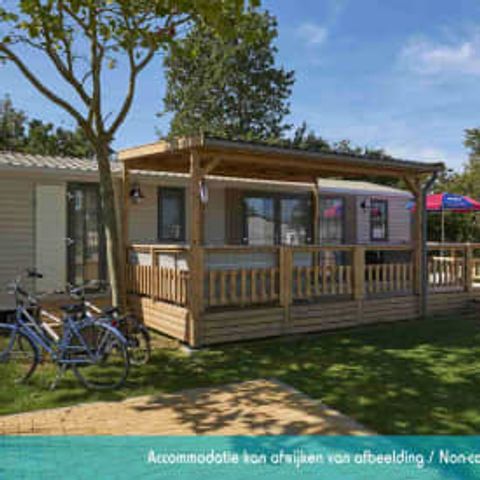 Mobilheim 6 Personen - Mobilheim Excellence 3 Schlafzimmer Terrasse (für 6 Personen)