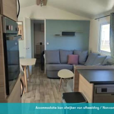 Mobilheim 6 Personen - Mobilheim Excellence 3 Schlafzimmer Terrasse