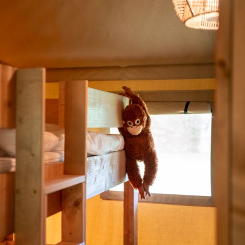 Safarizelt 6 personen - Forest Lodge inkl. Sanitäranlagen