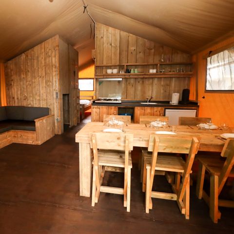 Safarizelt 8 Personen - Campingplatz Liefrange - Safarizelt