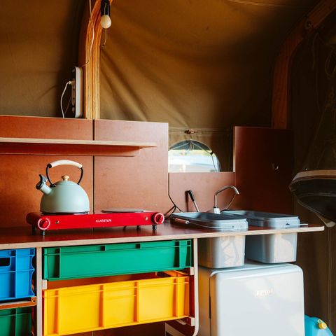 Safarizelt 4 Personen - Zelt zum Umwickeln