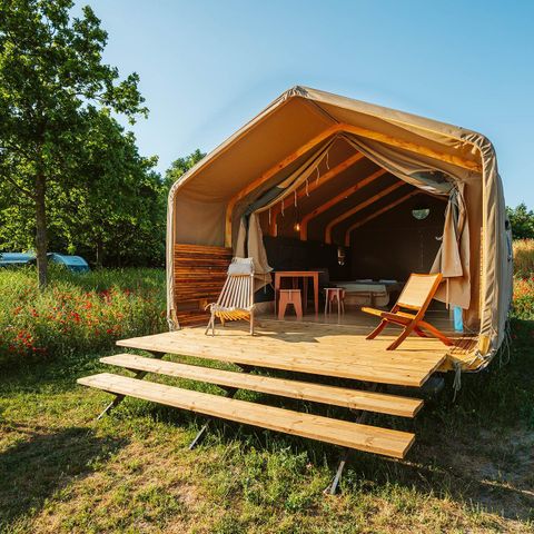 Safarizelt 4 Personen - Zelt zum Umwickeln