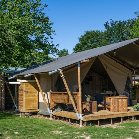 Safarizelt 4 Personen - einschließlich sanitärer Einrichtungen