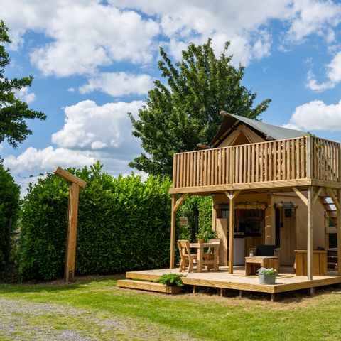 Safarizelt 2 Personen - einschließlich sanitärer Einrichtungen