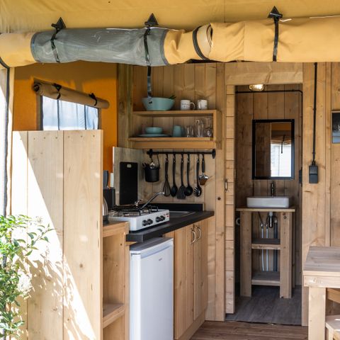 Safarizelt 2 Personen - einschließlich sanitärer Einrichtungen