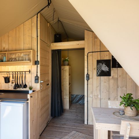 Safarizelt 4 Personen - einschließlich sanitärer Einrichtungen