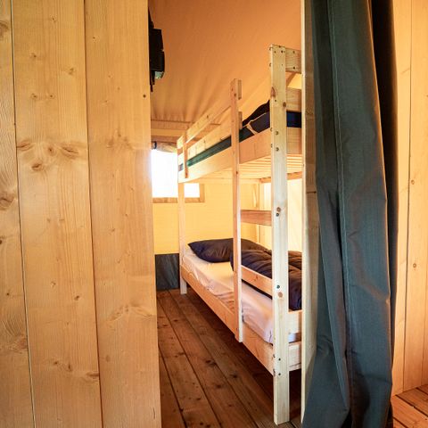 SafariZelt 6 Personen - einschließlich sanitärer Einrichtungen