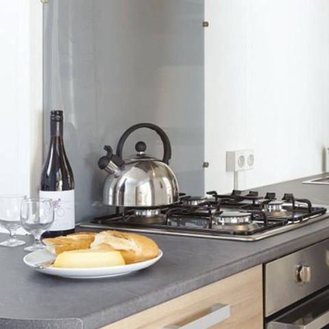 Mobilheim 4 Personen - Premium | 2 Schlafz. | 4 Pers. | Lounge Terrasse | Klimaanlage