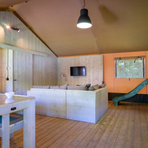 Safarizelt 7 Personen - einschließlich sanitärer Einrichtungen