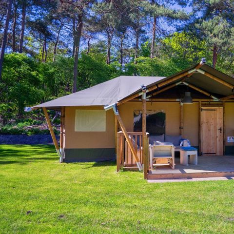 Safarizelt 7 Personen - einschließlich sanitärer Einrichtungen