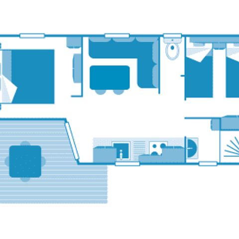Mobilheim 5 Personen - Cottage 4/5p 2ch **