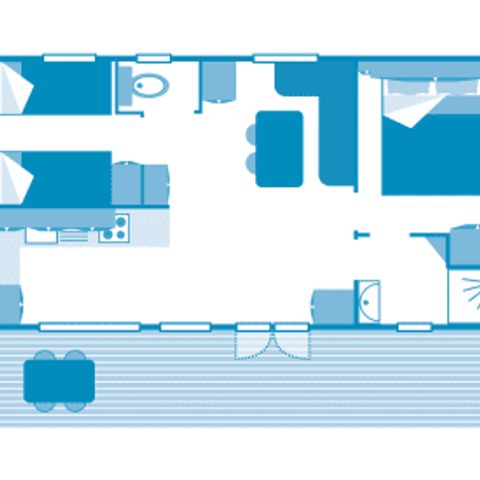 Mobilheim 4 Personen - Cottage 4p 2ch ****