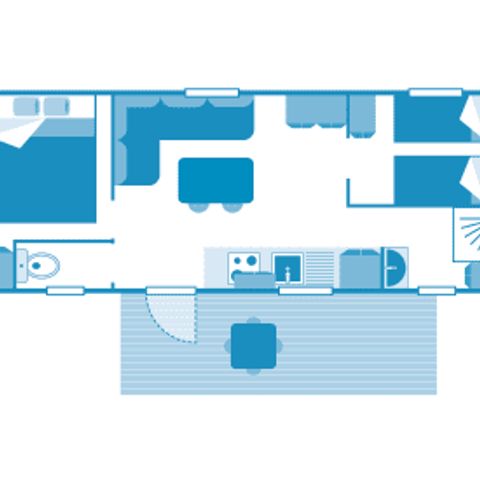 Mobilheim 4 Personen - Cottage 4p 2ch **