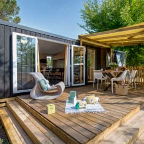 Mobilheim 6 Personen - Cottage Cocoon 6p 3ch 2Sdb Clim Premium