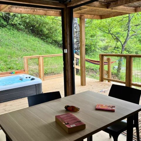 Mobilheim 5 Personen - Cottage Séouvo 3 Zimmer 5 Personen Klimatisiert + TV + Jacuzzi