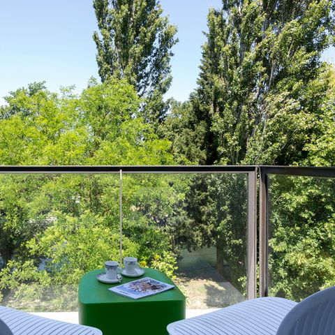 Zimmer 2 Personen - Deluxe Doppelzimmer - Blick auf die Sorgue