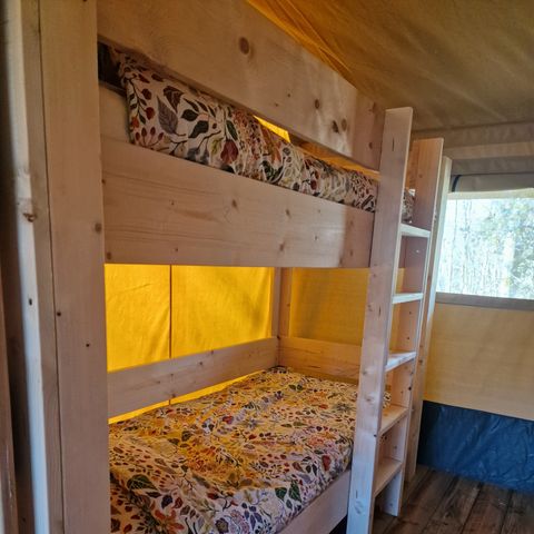 Safarizelt 4 Personen - einschließlich sanitärer Einrichtungen