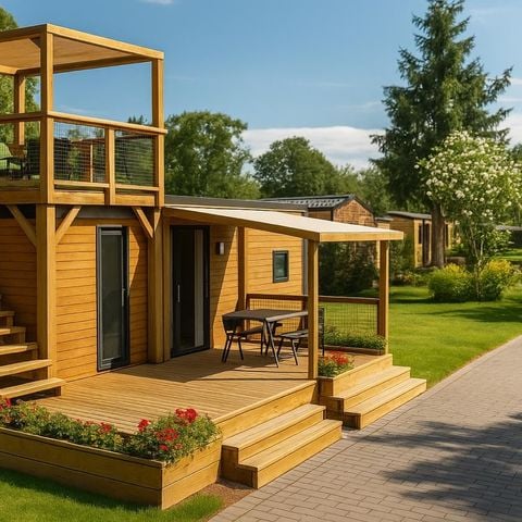 Mobilheim 6 Personen - Mobilheim Prestige Plus Meerblick - 3 Schlafzimmer - 32m²