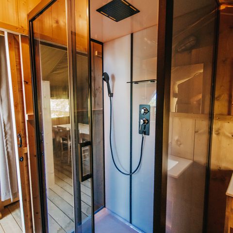 SafariZelt 6 Personen - einschließlich sanitärer Einrichtungen