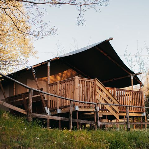 Safarizelt 6 Personen - einschließlich sanitärer Einrichtungen