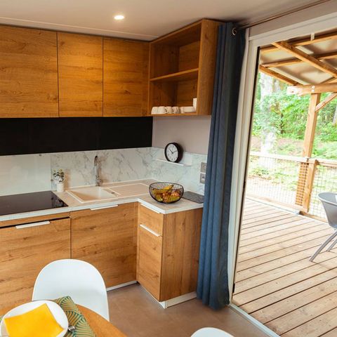 Mobilheim 6 Personen - Premium - 3 Schlafzimmer - Klimaanlage