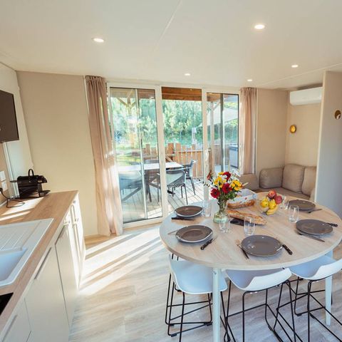 Mobilheim 4 personen - Exclusiv - 2 Schlafzimmer - 2 Badezimmer - Klim.