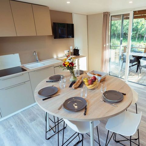 Mobilheim 4 personen - Exclusiv - 2 Schlafzimmer - 2 Badezimmer - Klim.