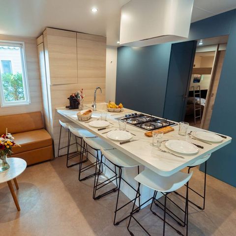 Mobilheim 8 personen - Exklusiv - 4 Schlafzimmer - 3 Badezimmer - Klima. 2 Module