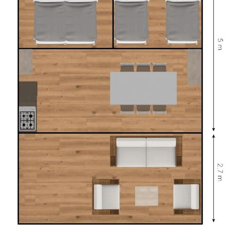 Safarizelt 6 Personen - Safarizelte ohne Sanitäranlagen 6 Personen