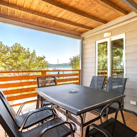 Mobilheim 6 Personen - Mobilheim | Comfort XL | 2 Zi. | 4/6 Pers. | Hochterrasse | 2 Bäder | Klimaanlage | TV