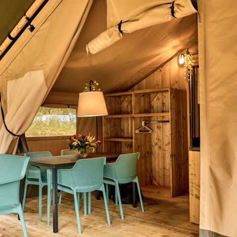 Safarizelt 4 Personen - einschließlich sanitärer Einrichtungen