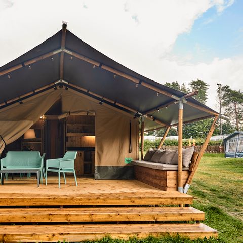 Safarizelt 4 Personen - einschließlich sanitärer Einrichtungen