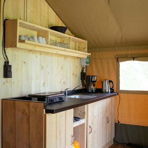 Safarizelt 6 Personen - einschließlich sanitärer Einrichtungen