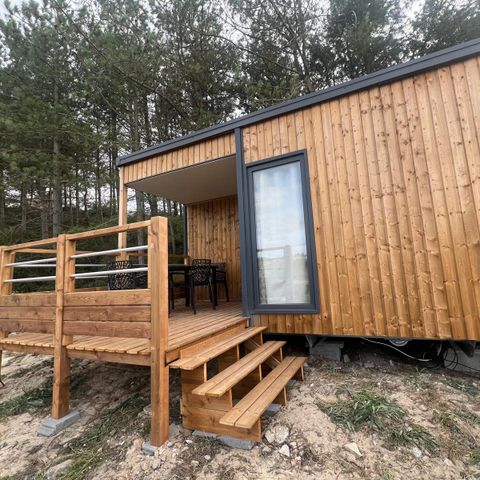 Mobilheim 4 Personen - Komfort + 2 Zimmer integrierte Terrasse