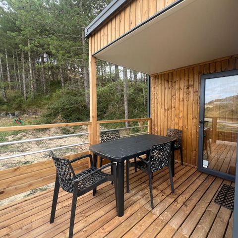 Mobilheim 4 Personen - Komfort + 2 Zimmer integrierte Terrasse