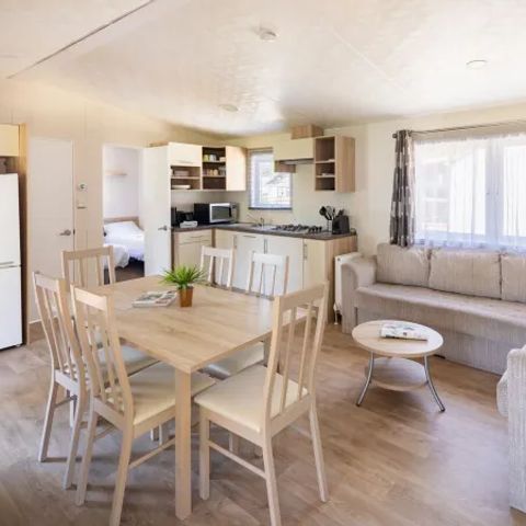 Mobilheim 6 Personen - Komfort 3 Schlafzimmer Lounge mit Geschirrspüler