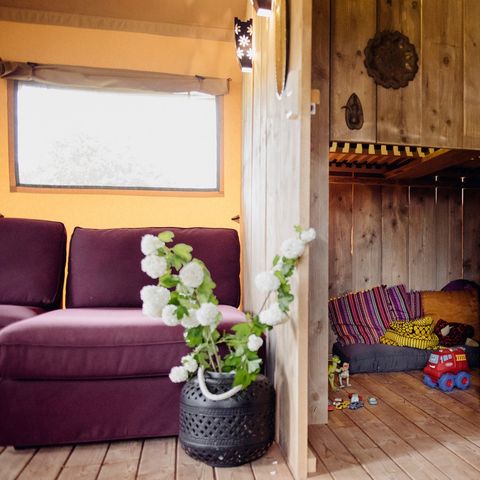 Safarizelt 6 Personen - einschließlich sanitärer Einrichtungen