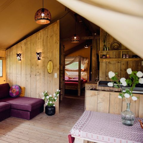 Safarizelt 6 Personen - einschließlich sanitärer Einrichtungen