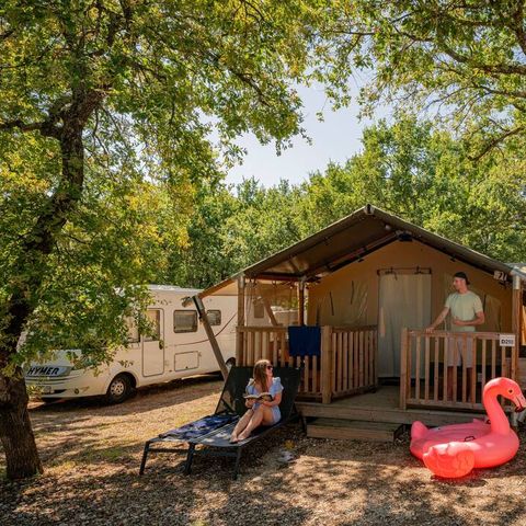 LODGE 5 Personen - Eco Lodge Zelt | 2 Schlafz. | 4/5 Pers. | Ohne Bad