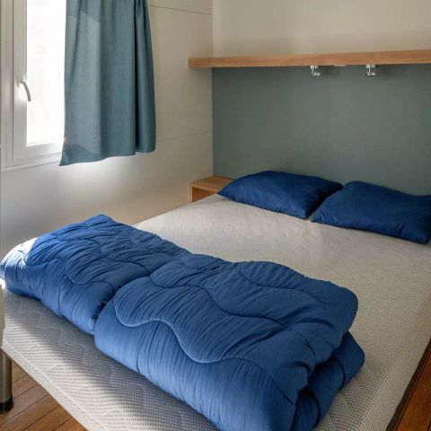 Bungalow 6 Personen - Mobilheim | Comfort | 2 Zi. | 4/6 Pers. | Erhöhte Terrasse | 1 Bad | Klim.