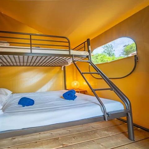 LODGE 5 Personen - Eco Lodge Zelt | 2 Schlafz. | 4/5 Pers. | Ohne Bad