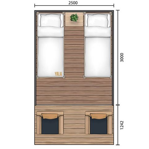 Safarizelt 2 Personen - Safari-Zelt I 2 Personen