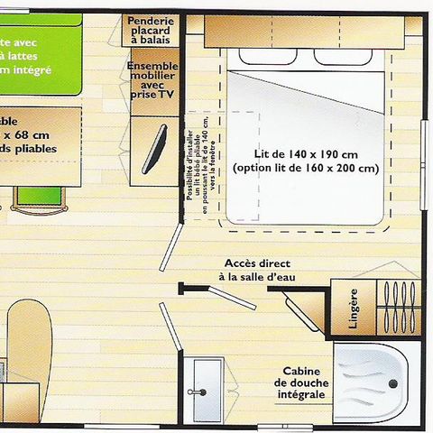 Mobilheim 5 Personen - Mobilheim 2 Zimmer