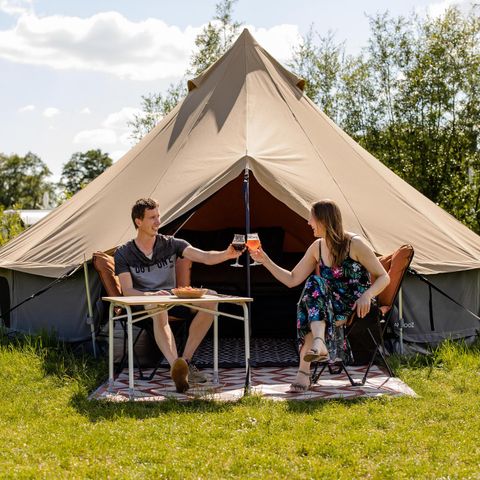 Zelt 4 Personen - Glamping Glockenzelt 2/4-Bett