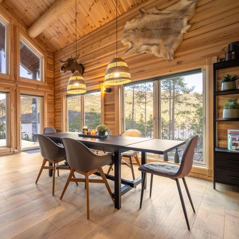 FERIENHAUS 6 Personen - Moose Lodge | Mit Sauna & Wasserblick